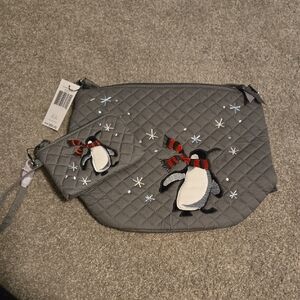 Vera Bradley Penguin Pair Mini Pouch And Bucket Crossbody Sold As Set